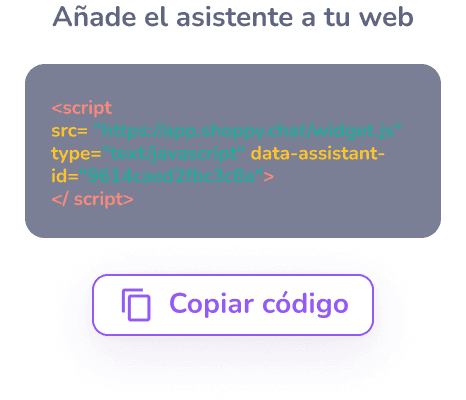 Pega el código en tu página